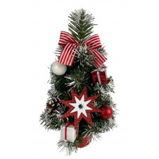 RED & WHITE ALBERO DA TAVOLO CM.40 (8pz)